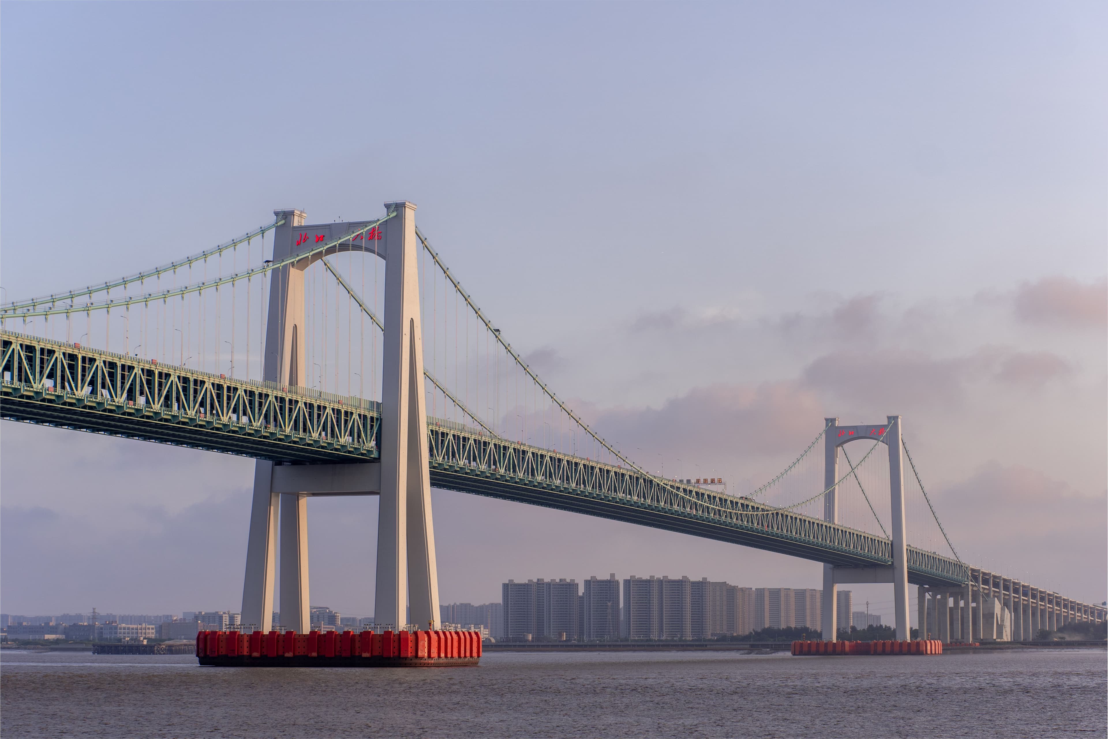 An elevated highway at dusk